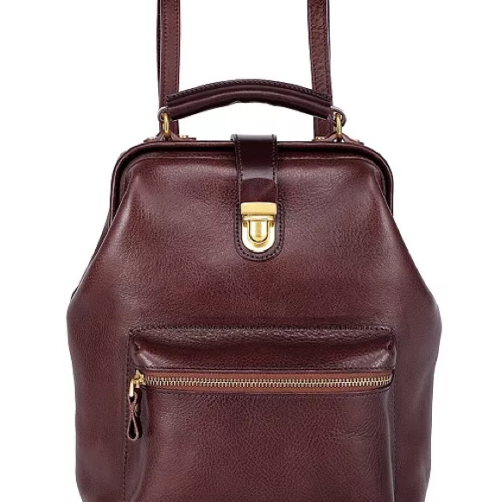 OLD TREND Modern Vintage Genuine Leather Doctor Backpack